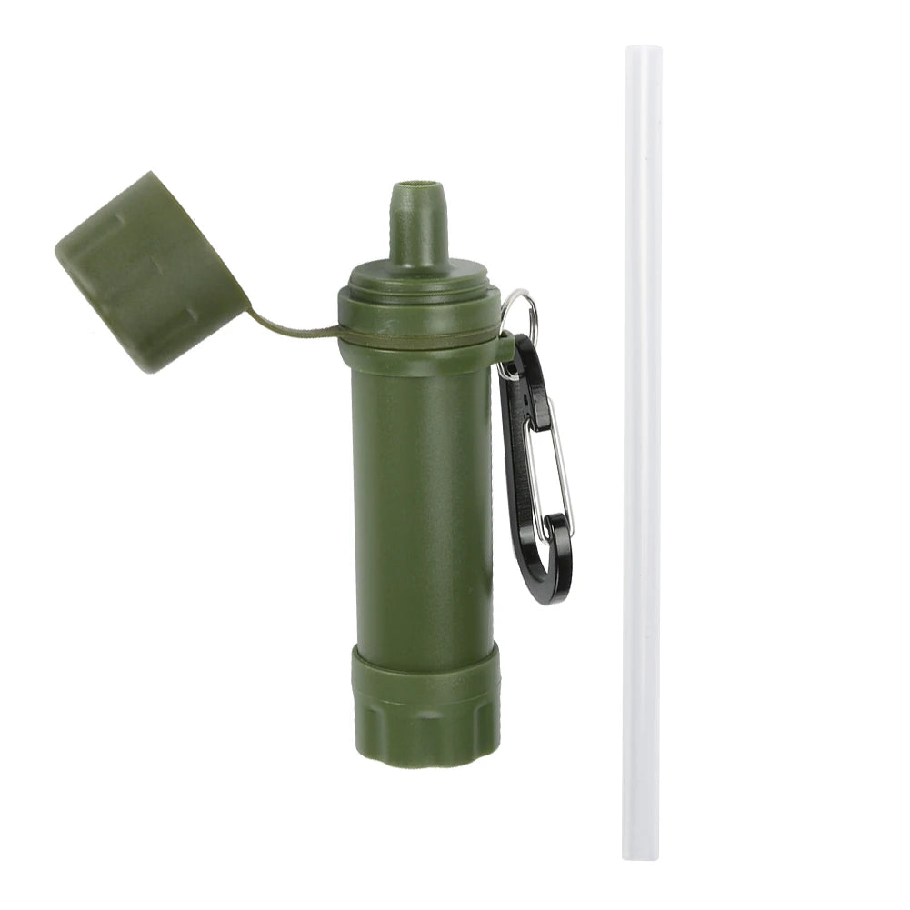 ABS Camping Water Filter Straw Kit – Professional Outdoor Water Purifier System for Emergency Survival & Hiking