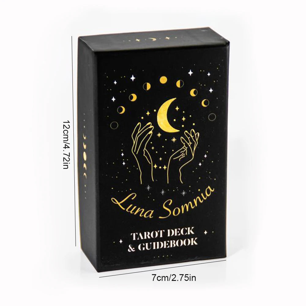 Luna Somnia Tarot Deck – 78 Celestial Cards for Witchy Divination, Astrology, and Starry Dream Readings