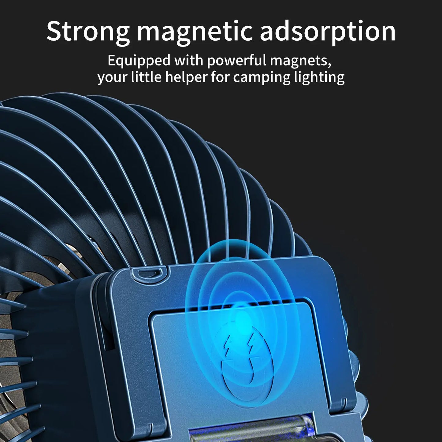 Rechargeable Waterproof Tent Fan with LED Lamp – Portable Camping Lantern & Cooling Fan Combo