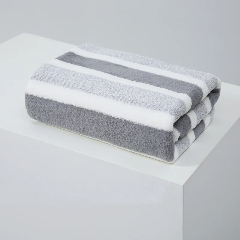 Soft Thickened Absorbent Bath Towel – Plush Face & Body Towel for Home Use