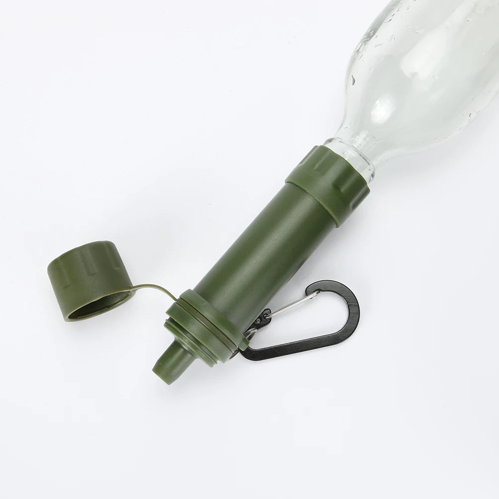 ABS Camping Water Filter Straw Kit – Professional Outdoor Water Purifier System for Emergency Survival & Hiking