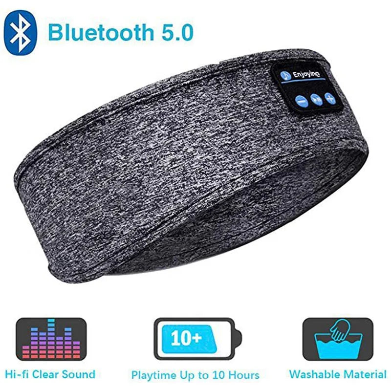 Wireless Music Headband with Built-In Bluetooth – Sleep, Sweat, or Meditate in Total Comfort