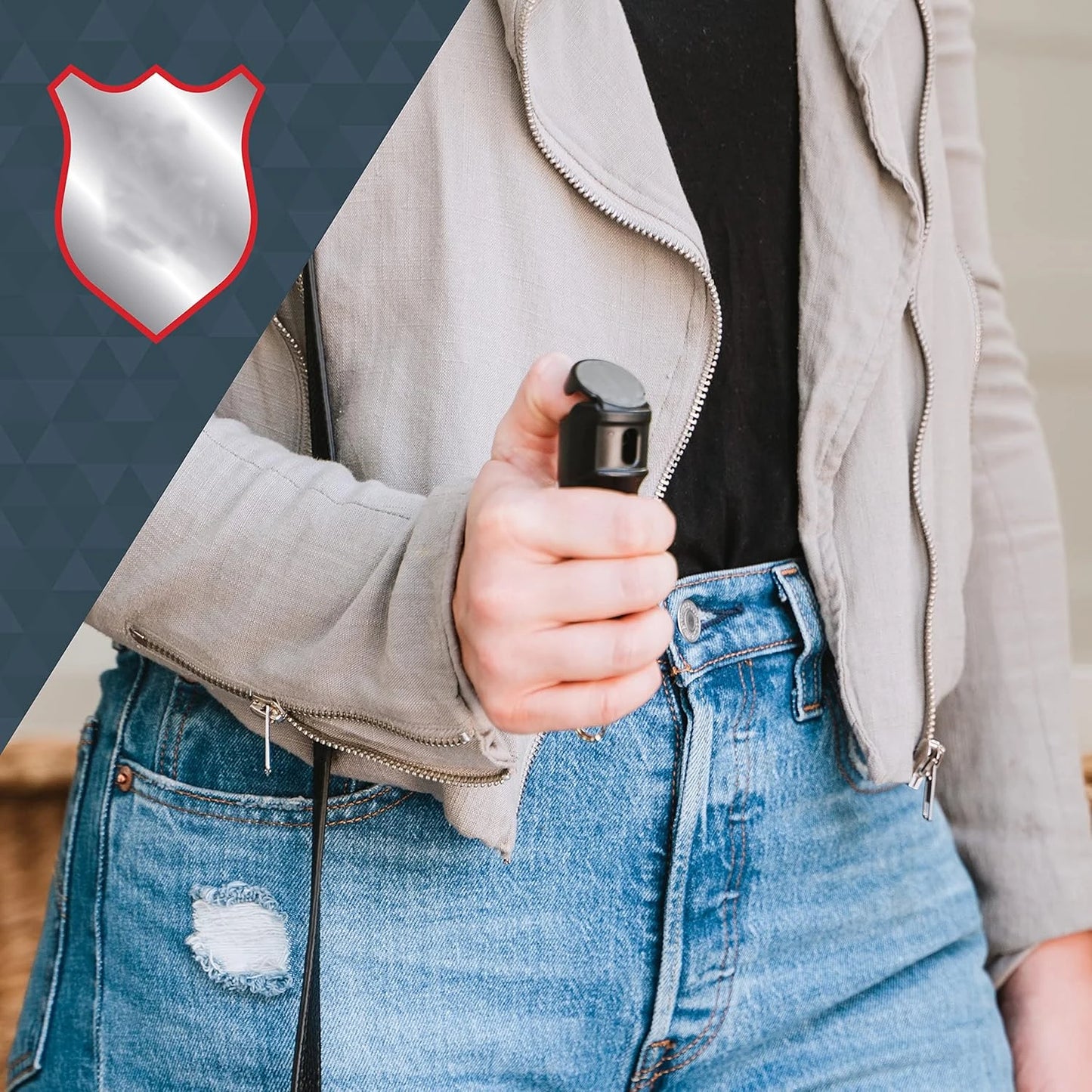 Pepper Spray Bottle with Plastic Case – Self-Defense Tool for Women, Car & Emergency Use
