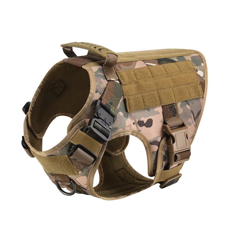 Tactical Dog Harness and Leash Set – Military Training Vest for German Shepherd, Golden Retriever & All Breeds