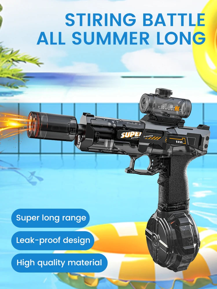 High-Pressure Electric Water Gun for Kids – Automatic Burst Blaster for Pool, Beach & Outdoor Summer Fun