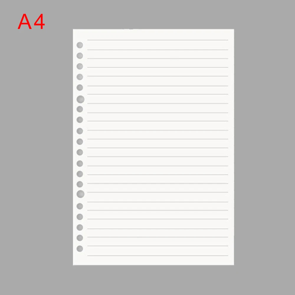 50-Sheet Loose Leaf Paper Set – Multi-Size, Multi-Hole Refill Pages for Binders & Notebooks