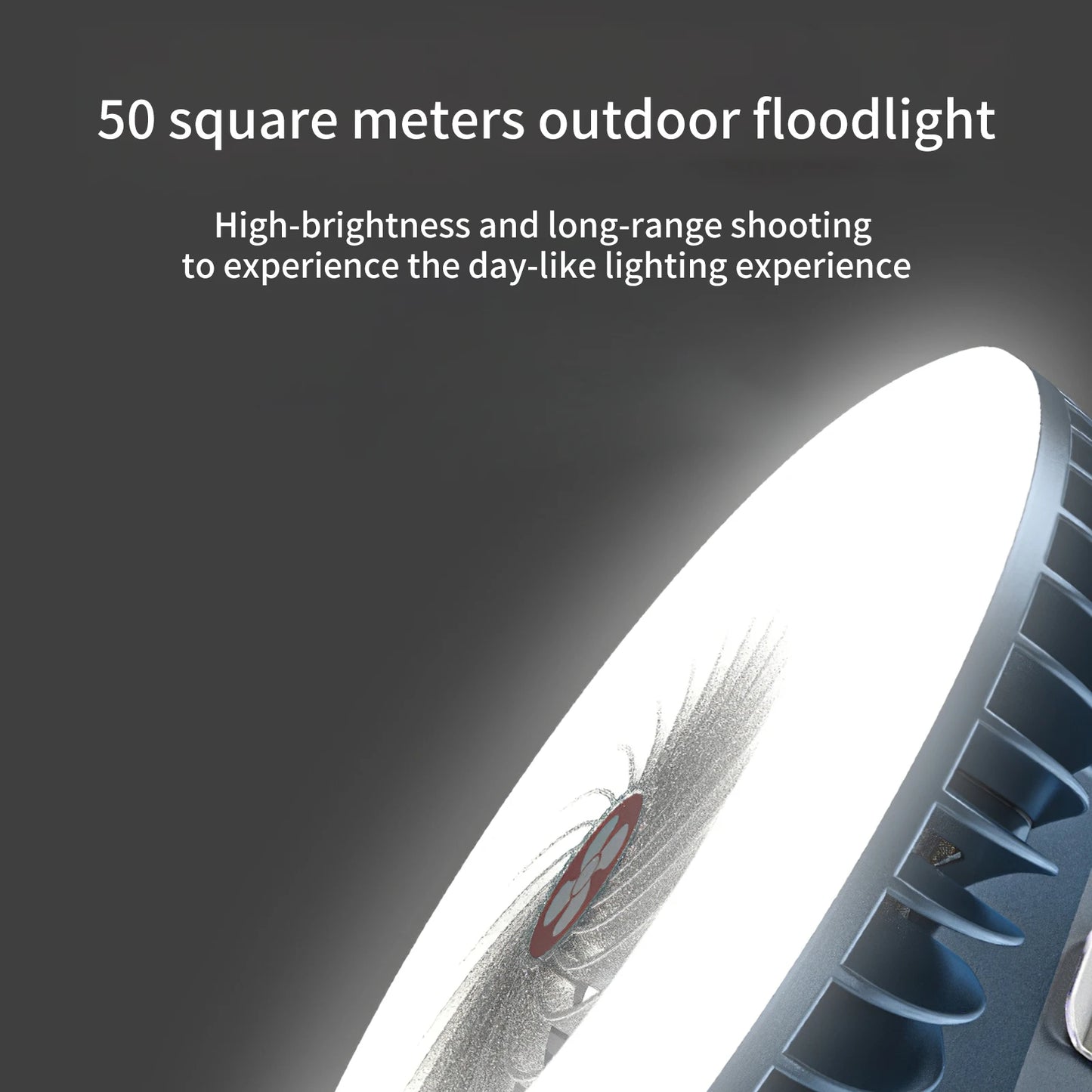 Rechargeable Waterproof Tent Fan with LED Lamp – Portable Camping Lantern & Cooling Fan Combo