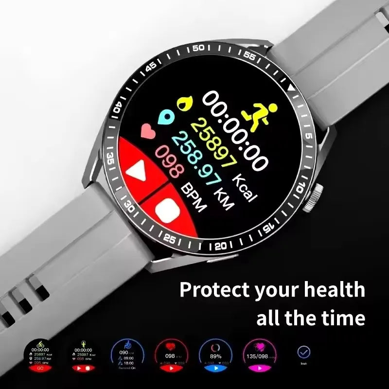 Stay Connected & Fit: Stunning AMOLED Smartwatch for Android & iOS