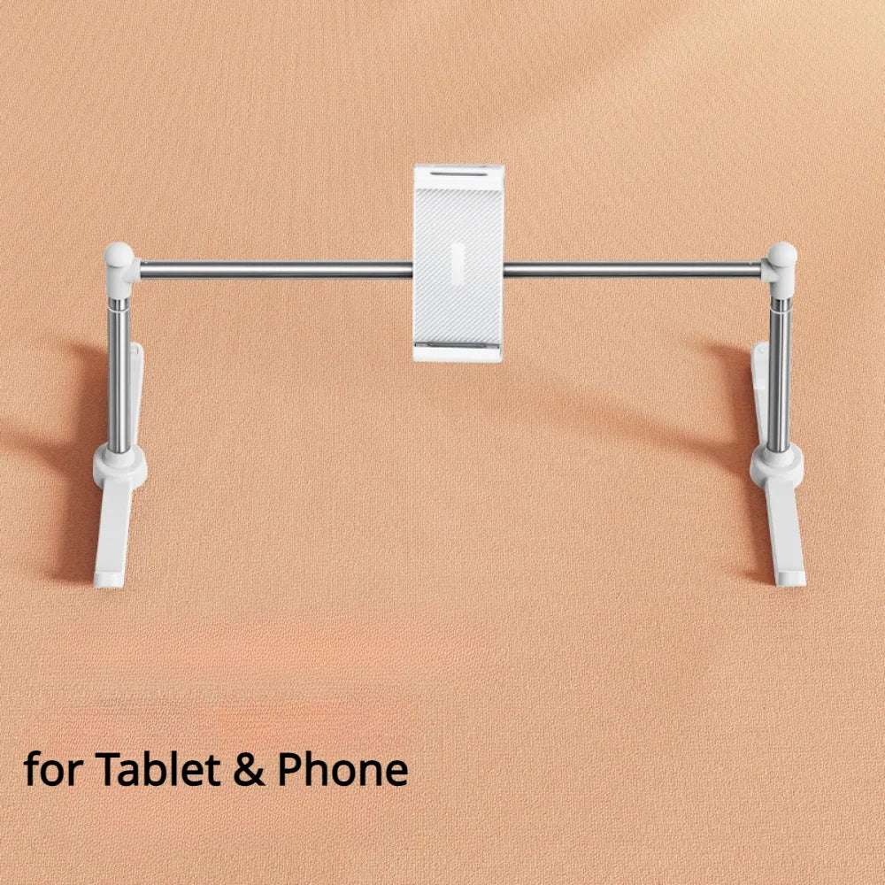 Adjustable Phone & Tablet Holder – Foldable Desktop Stand for Bed, Sofa, or Office Use