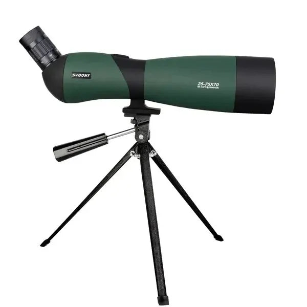 SV403 Zoom Telescope 25-75x70mm Spotting Scope, Multi-Coated Optics Monocular, 64-43ft/1000 Yards, Includes Table Tripod