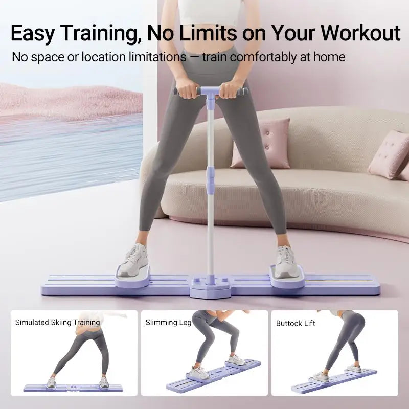Foldable 3-in-1 Ski Trainer – Leg, Pelvic & Hip Strengthening Home Gym Equipment for Postpartum Women