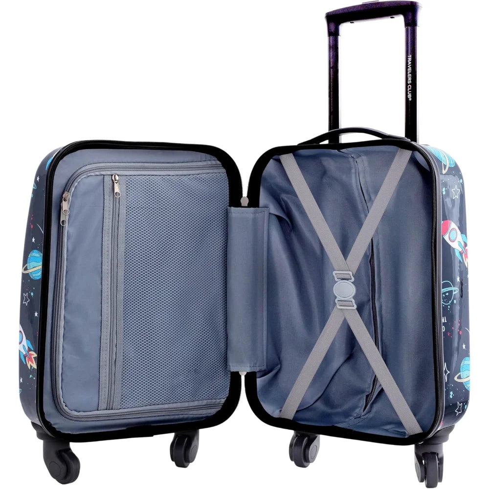 Club Kids 5-Piece Luggage Set – Space-Themed Travel Suitcases & Accessories for Children