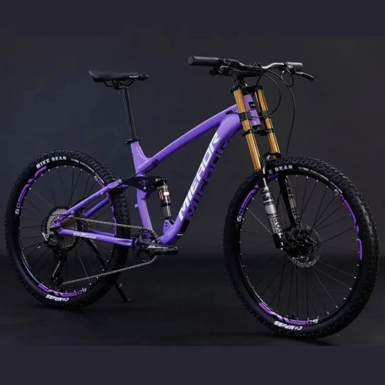 26/27.5-Inch Full Suspension Mountain Bike – 11-Speed Soft Tail with Hydraulic Brakes for Adults