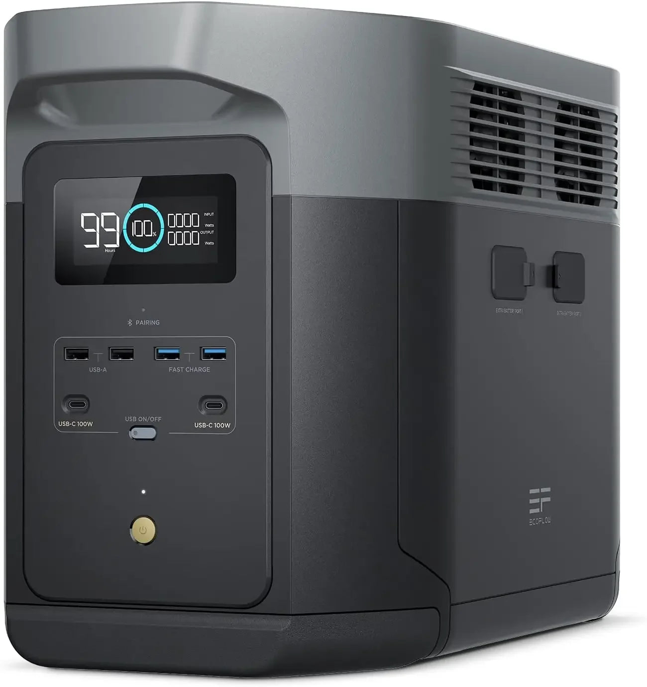 2400W Portable Power Station – Ultra-Fast Charging LFP Solar Generator, Fully Recharged in 1 Hour