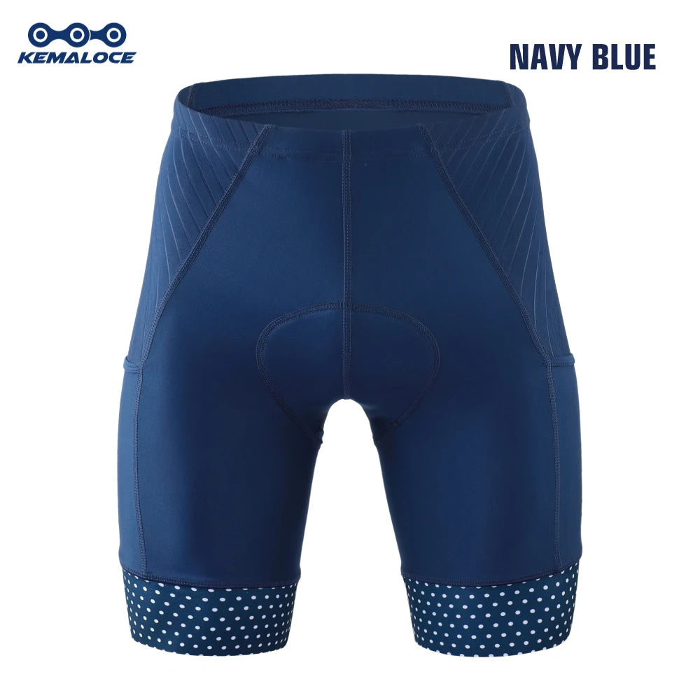 Men’s Cycling Shorts – Padded Compression Bike Shorts with Gel Pad & Reflective Details for Road Racing