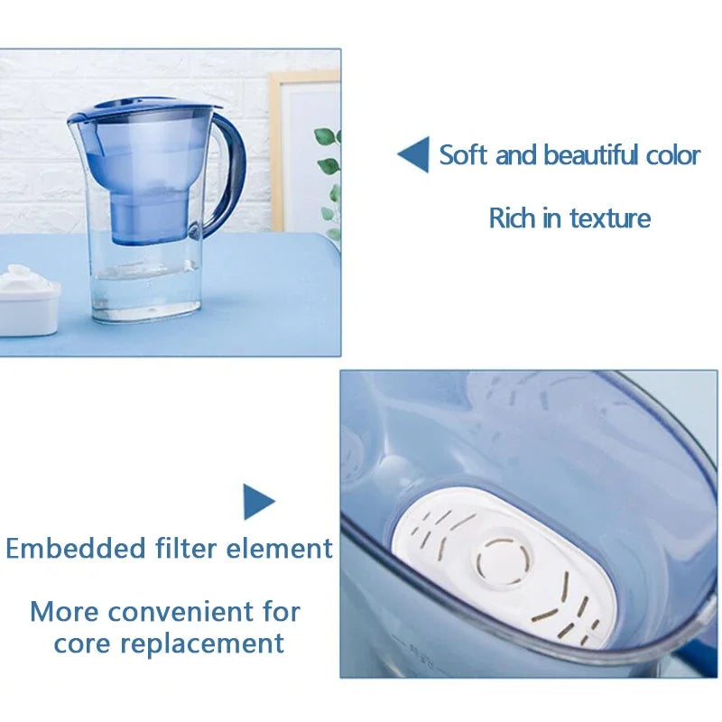 2.5L Water Purifier Pitcher – 4-Layer Filtration System | Clean & Fresh Drinking Water for Home or Office