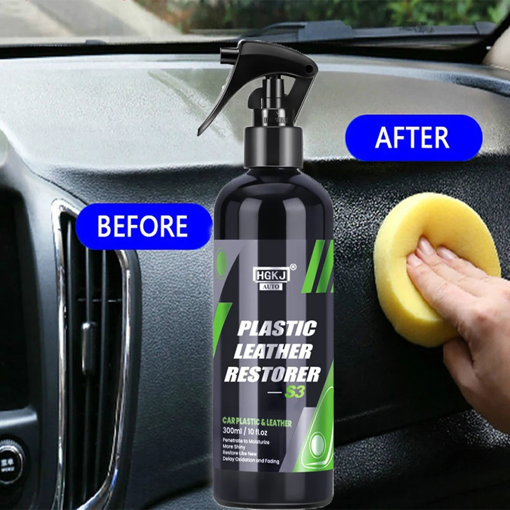 HGKJ S3 Interior Detailer – Quick Coat Restorer for Plastic & Leather Surfaces