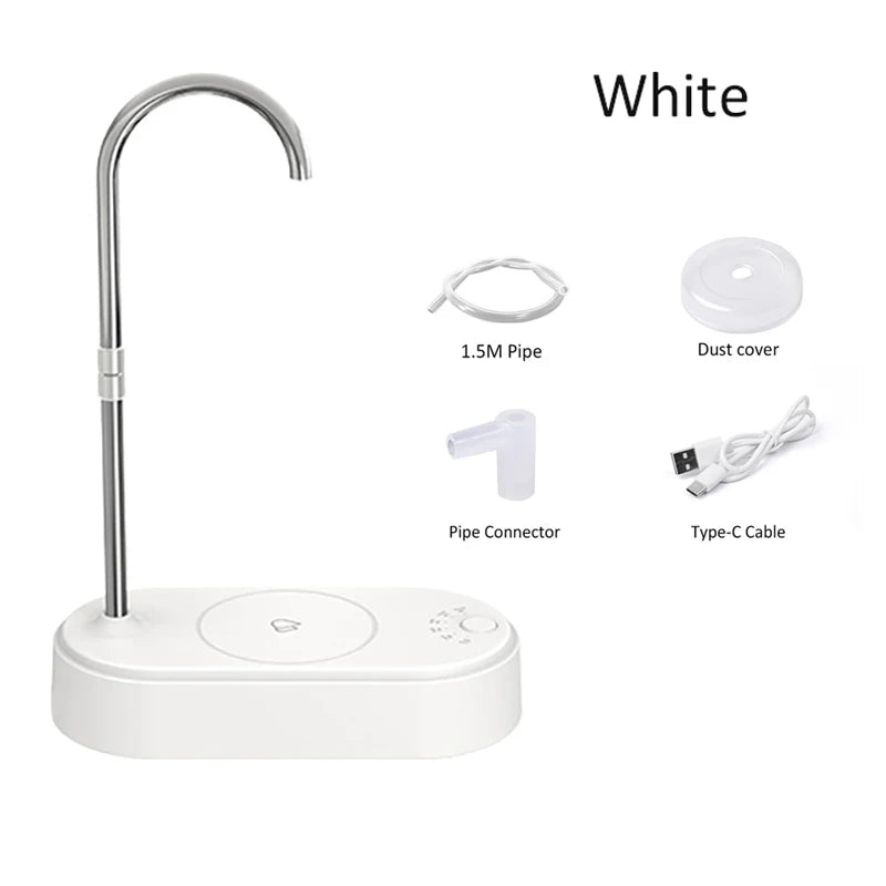 Electric Drinking Water Pump – Automatic Water Dispenser for Gallon Bottles, Portable USB Rechargeable