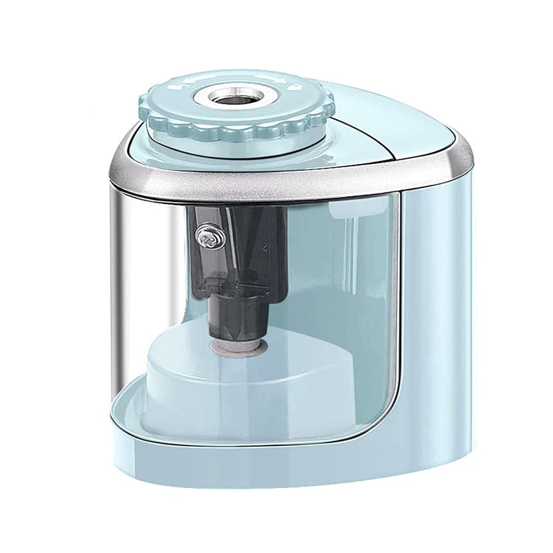 Tenwin Electric Auto Pencil Sharpener – Safe Helical Blade Sharpener for Kids, Students, Artists & Adults
