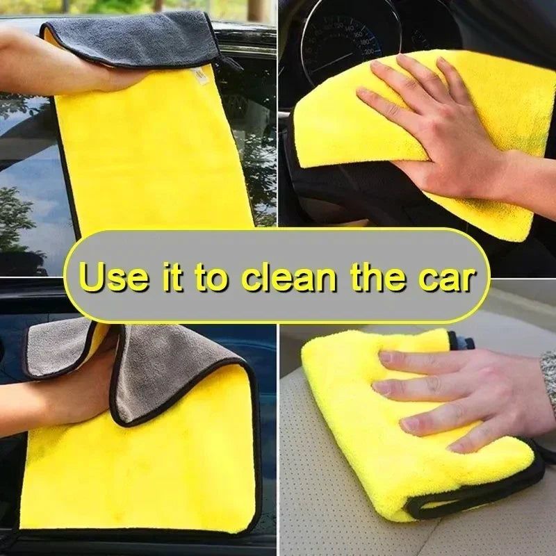 🧽 5Pcs Premium Microfiber Car Wash Towels
30x30cm / 60x30cm | Ultra-Soft | Scratch-Free | High-Absorbency
