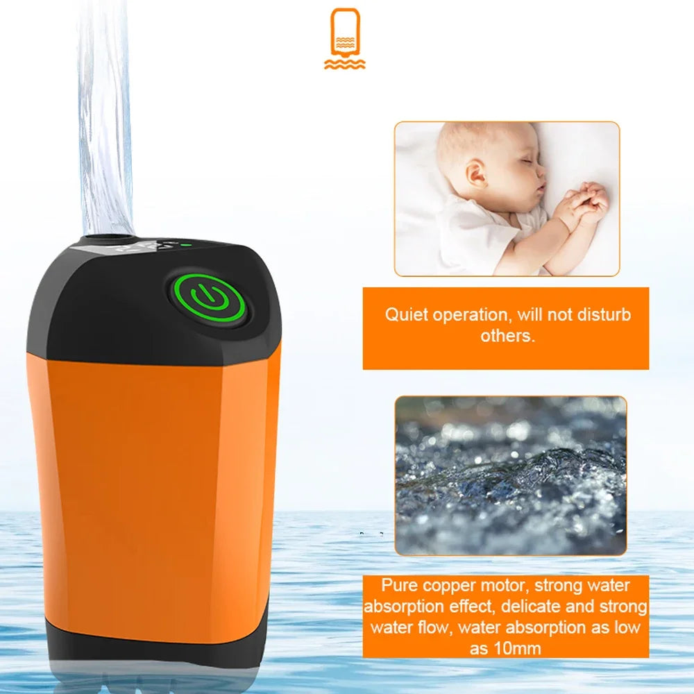 Portable Rechargeable Electric Shower – USB Powered Waterproof Pump for Camping, Beach, Hiking, Pet Bath & Car Wash