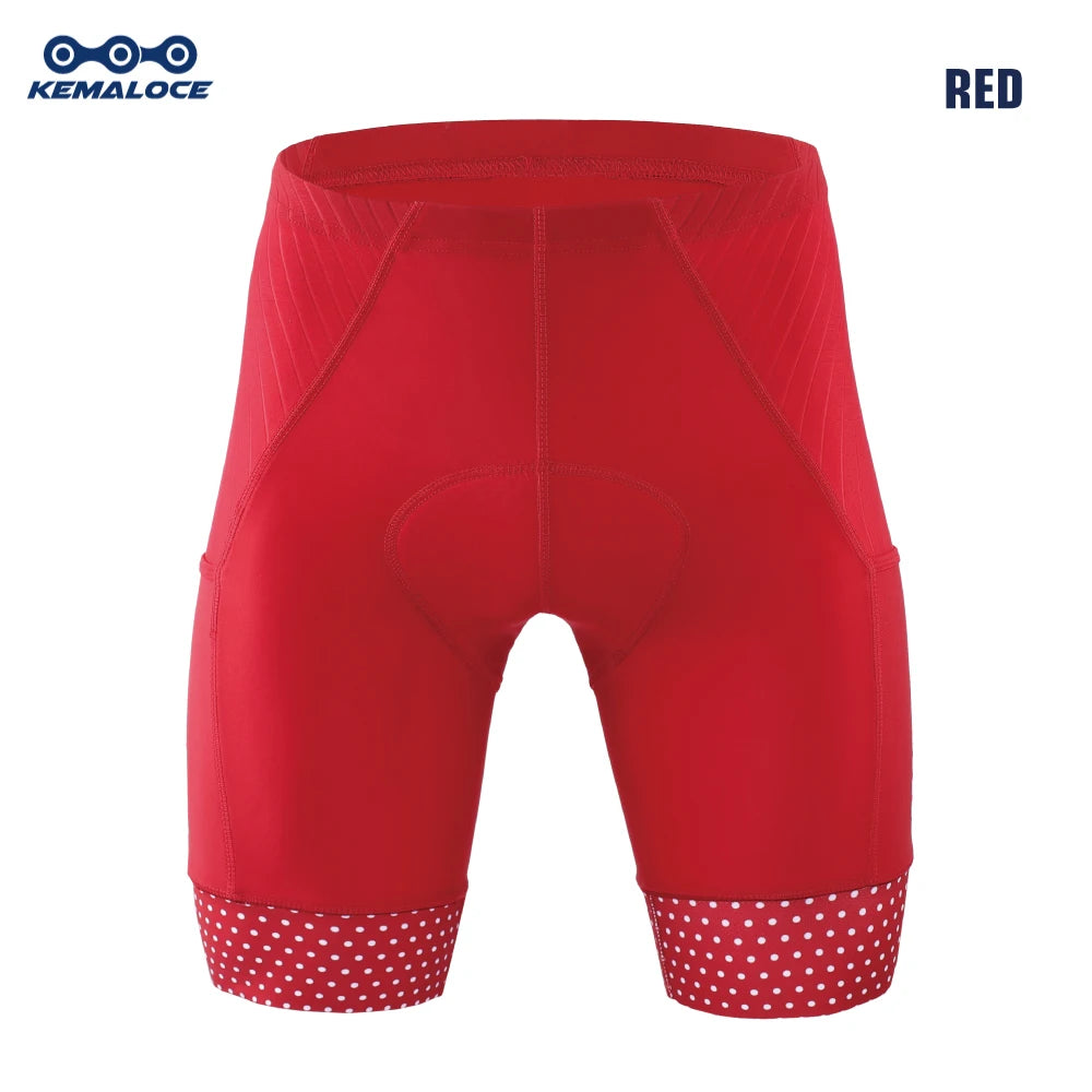 Men’s Cycling Shorts – Padded Compression Bike Shorts with Gel Pad & Reflective Details for Road Racing