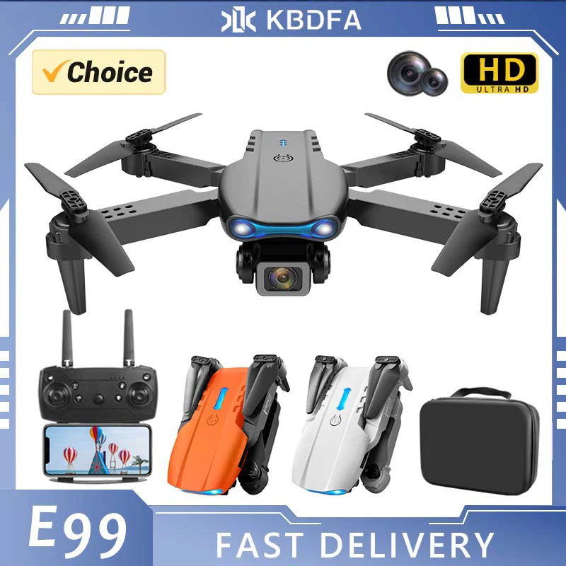 E99 K3 Pro Dual Camera Drone – Obstacle Avoidance RC Quadcopter with Remote Control