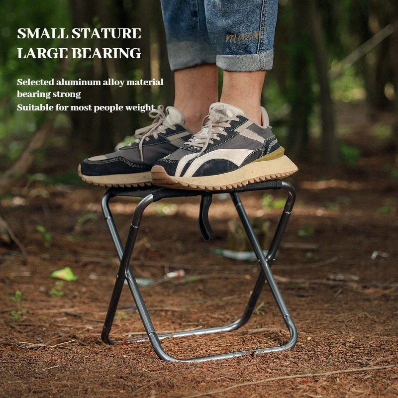 Portable Folding Camping Chair – Lightweight Aluminum Alloy Seat for Fishing, Hiking & Outdoor Use