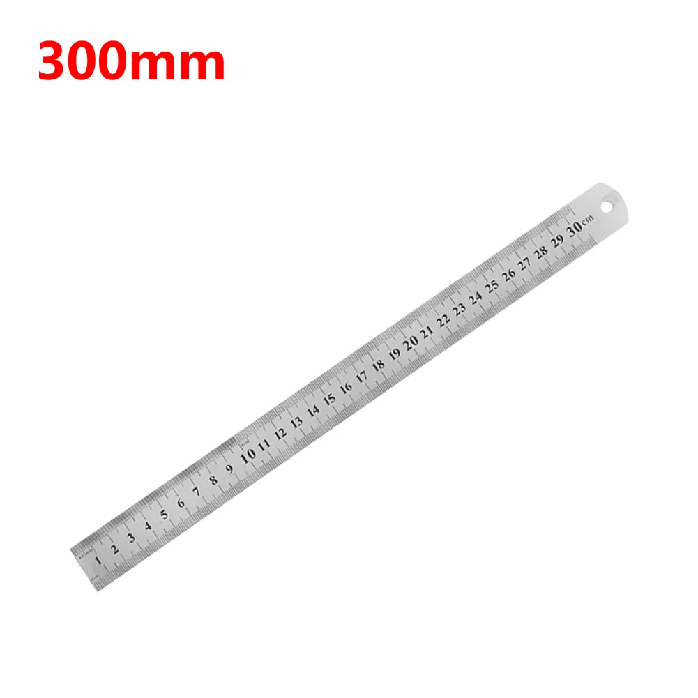 Stainless Steel Precision Ruler – Double-Sided Metric Measuring Tool (15cm–40cm)