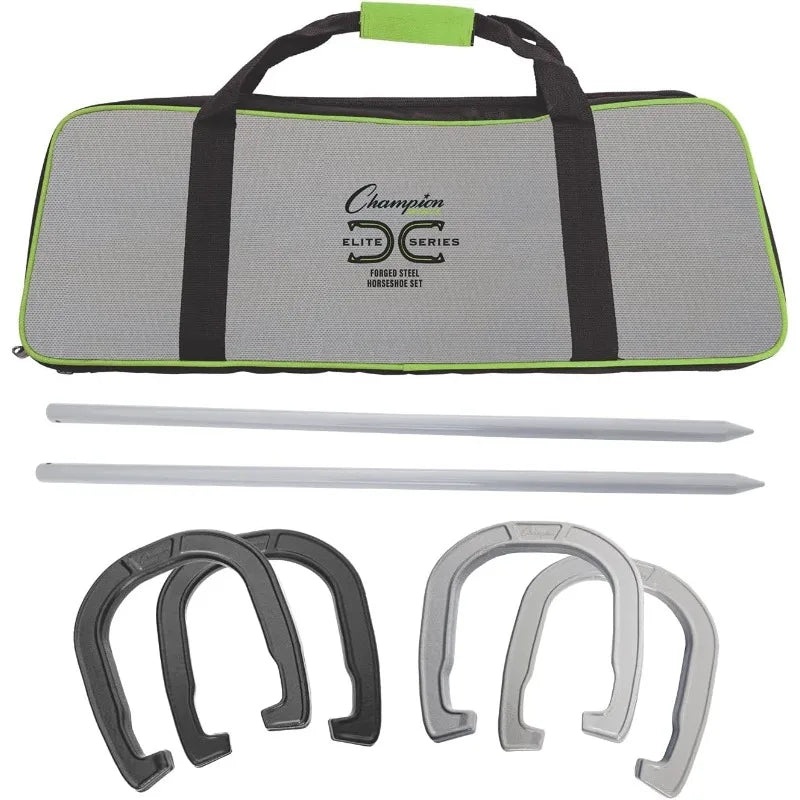 🏆 Champion Sports Horseshoe Set
🎯 Classic Lawn Game – Solid Steel Build – Backyard Fun for All Ages