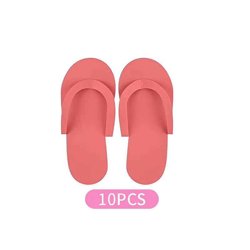 Disposable Foam Pedicure Slippers – Multi-Color Spa Flip Flops for Women, Ideal for Nail Salons & At-Home Use