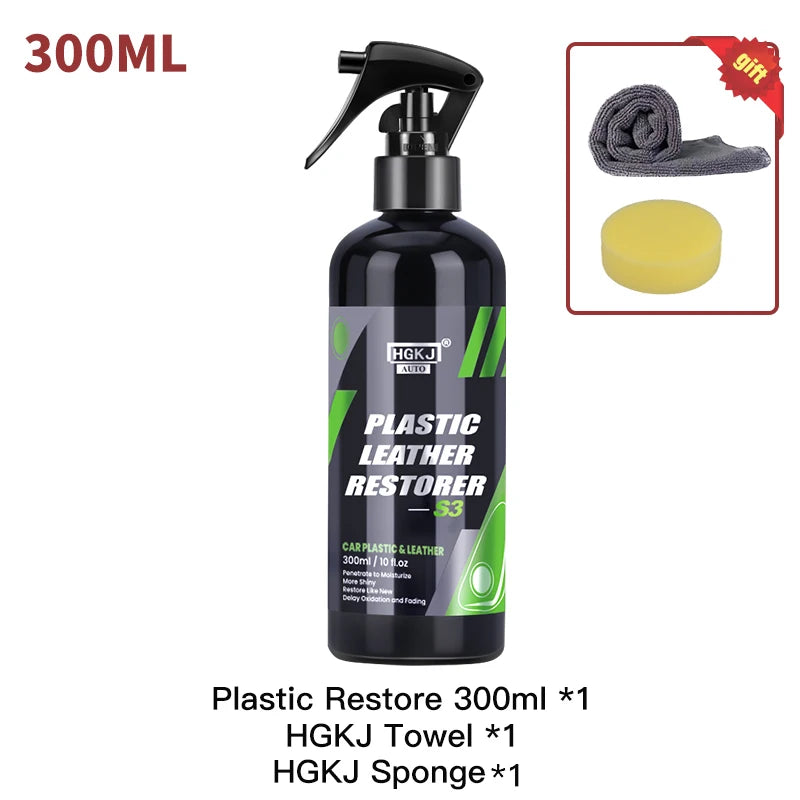 HGKJ S3 Interior Detailer – Quick Coat Restorer for Plastic & Leather Surfaces