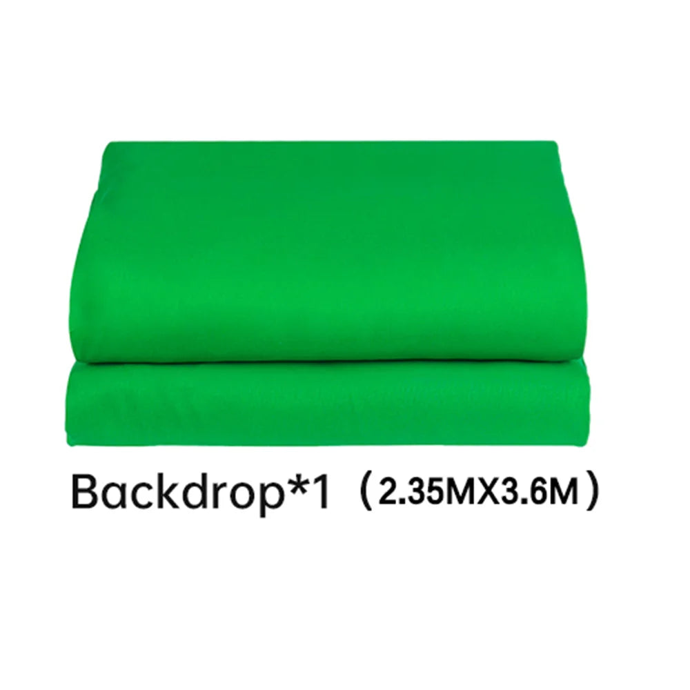 šø SH 2.4x4M Photography Background Stand with Green Screen ā Studio-Grade Backdrop Support Kit