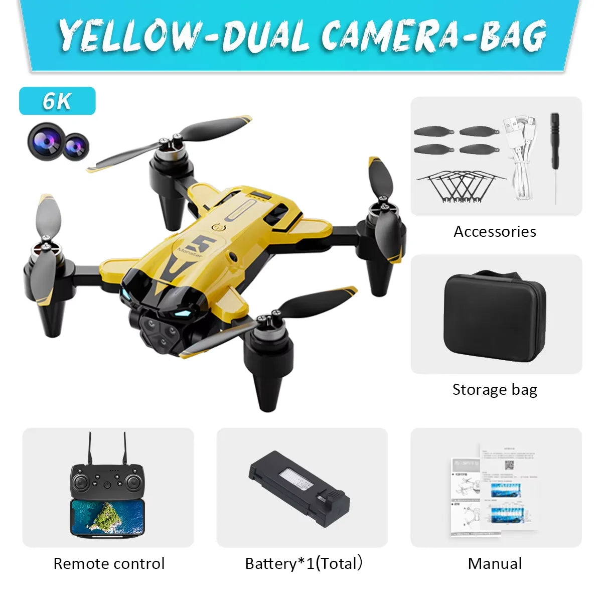 Next-Level Aerial Mastery: Ultra HD Drone with 8K Camera & Precision Control