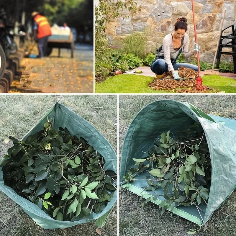 53-Gallon Reusable Garden Waste Bag – Heavy-Duty Leaf & Debris Collector for Easy Yard Cleanup