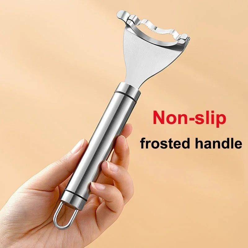 Effortless Corn Prep: Stainless Steel Corn Stripper with Serrated Blade