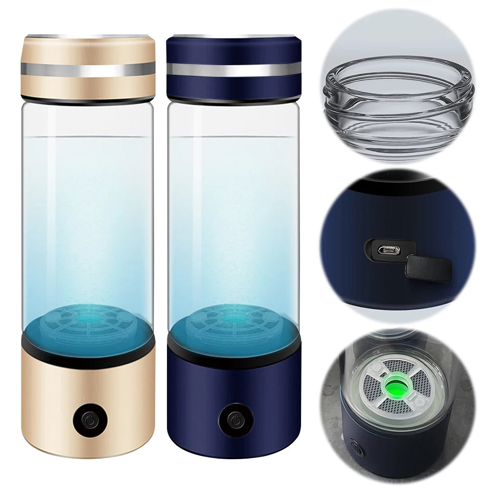 330ml Portable Hydrogen Water Generator Cup – Ionizer & Filter for Hydrogen-Rich Antioxidant Water