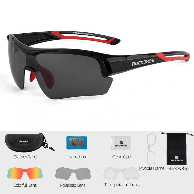 š“āāļøš¶ļø ROCKBROS 3-Lens Adjustable Polarized Cycling Glasses
Versatile Performance Eyewear for MTB, Road, and Outdoor Sports