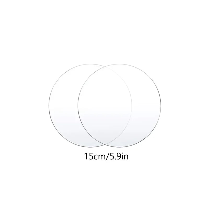 4/6/8/10inch Acrylic Round Cake Disc 2pcs Cake Board Reusable Happy Birthday Cake Base Plate DIY Cakes Tools