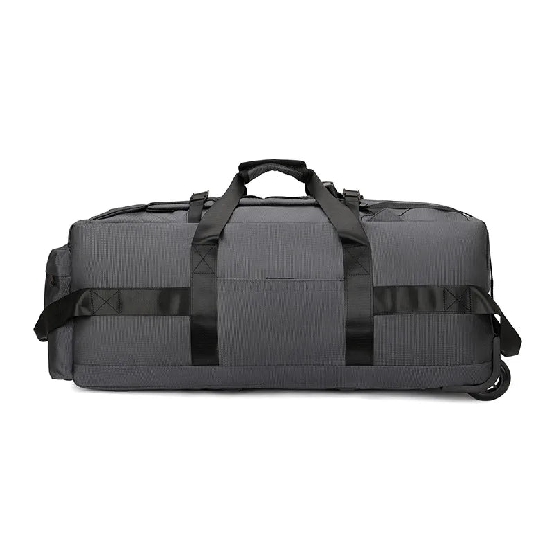Foldable Wheeled Duffle Bag – Large-Capacity Travel & Camping Backpack with Rolling Design