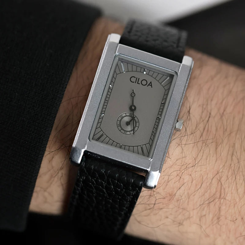 Men’s Luxury Square Watch – Vintage-Inspired Quartz & Mechanical Wristwatch, Elegant Gift for Him