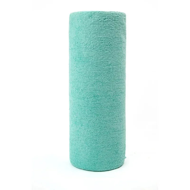 Reusable Microfiber Cleaning Cloth Roll – 20-Sheet Washable Kitchen Towels for Dishes & Household Use