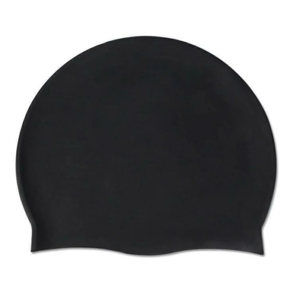 Waterproof Swimming Cap for Men & Women – Solid Color Swim Cap for Long Hair, Adult Pool Use