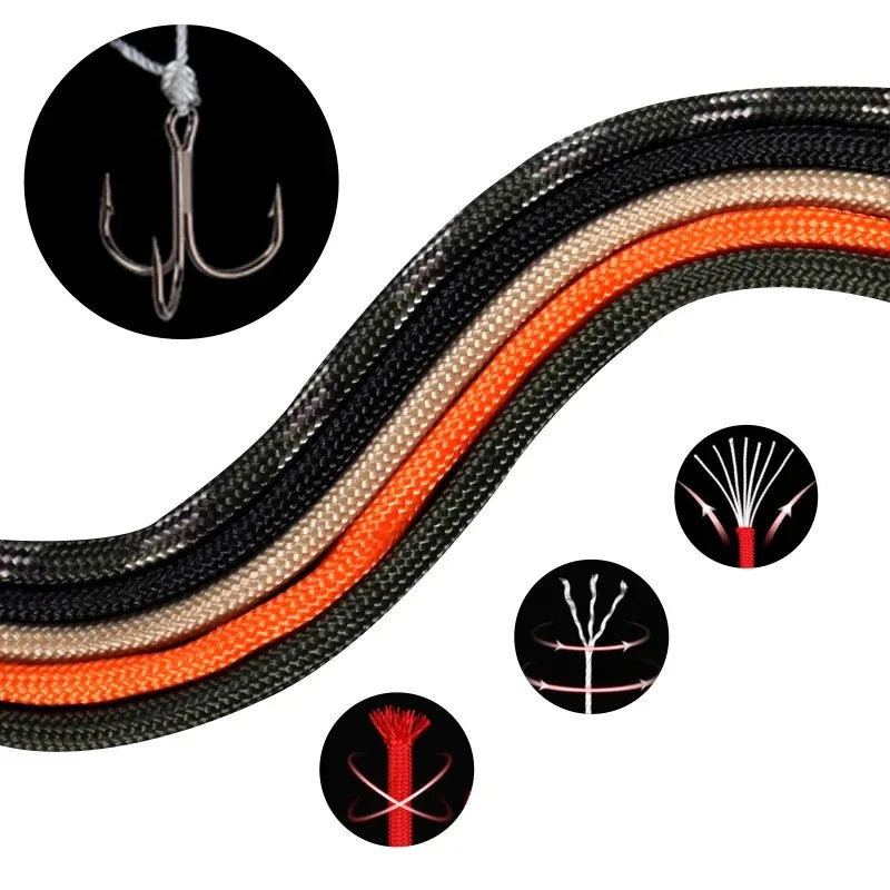 π§ 7-Core 550 Paracord Rope β 4mm Diameter | 5M / 15M / 30M Length Options
Heavy-Duty Survival Cord for Camping, Hiking, Tents & Outdoor Gear