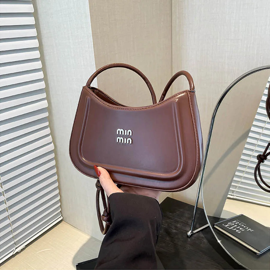 2025 Korean-Style Women's Crescent Bag – High-End Autumn Handbag, Multifunctional Crossbody & Shoulder Bag