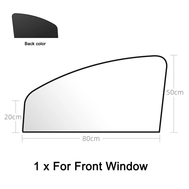 Magnetic Car Side Window Sun Shades – Double-Sided UV Protection Curtains for All Seasons