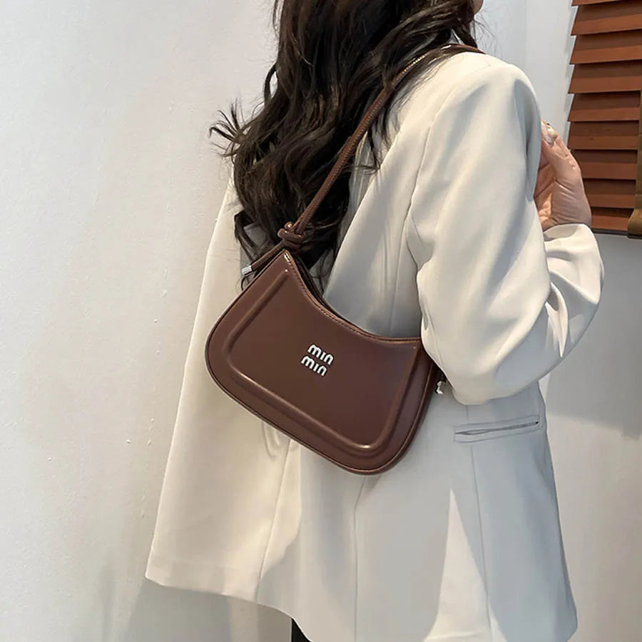 2025 Korean-Style Women's Crescent Bag – High-End Autumn Handbag, Multifunctional Crossbody & Shoulder Bag