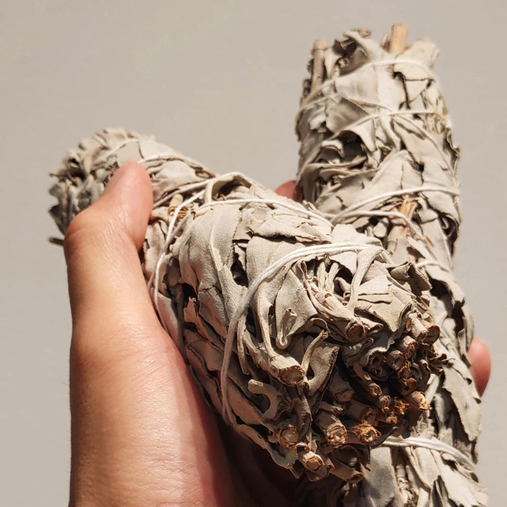 Natural White Sage Smudge Sticks (1–40 PCS) – California Pure Leaf Incense for Spiritual & Home Cleansing