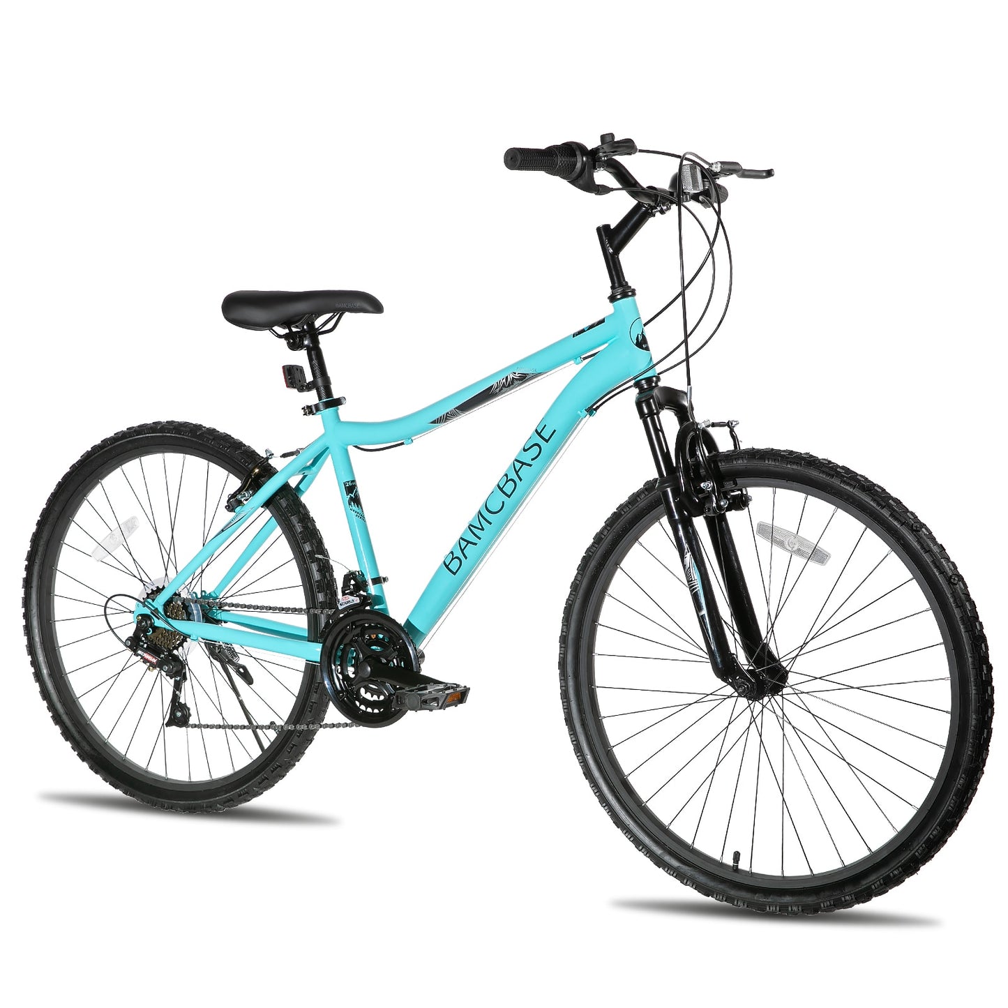 Hit the Trails with the Unisex 26-Inch 21-Speed Twist Shifter Mountain Bike: High-Carbon Steel, Thickened Suspension Fork, and Ideal for Adult Adventures