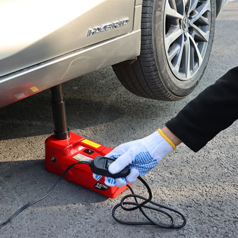 5-Ton Electric Hydraulic Car Jack – 155–530mm Lift Height, Emergency Repair Tool for SUVs & Garage Use